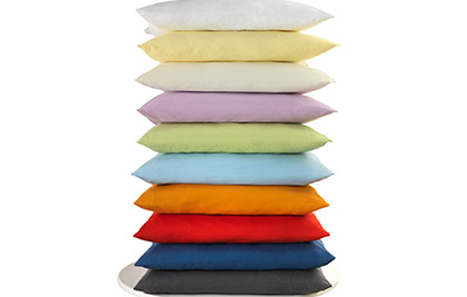 Pillows in different colors